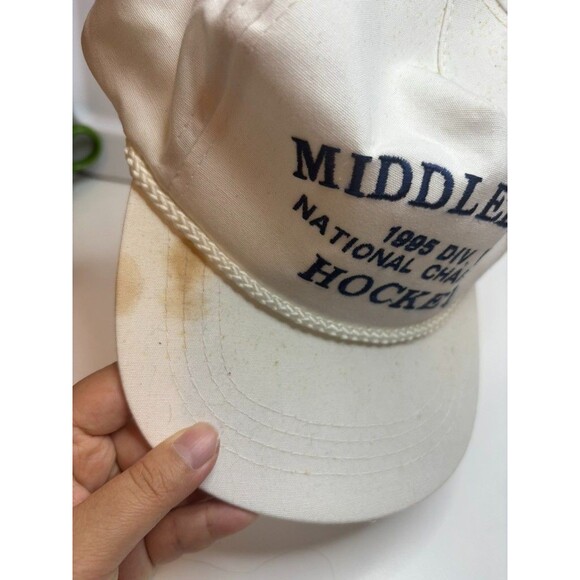 VINTAGE middlebury cap 1995 DIV. III national champions hockey HAT CAP - Picture 3 of 7